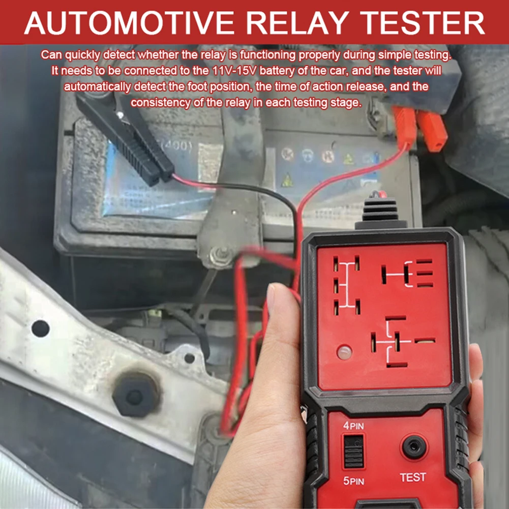 자동차 릴레이 배터리 테스트 장비, 사용하기 쉬운 회로 수리 도구, 자동차 오토바이