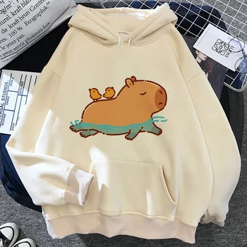 Capybara hoodies women vintage harajuku sweat y2k 90s clothes women harajuku Hood