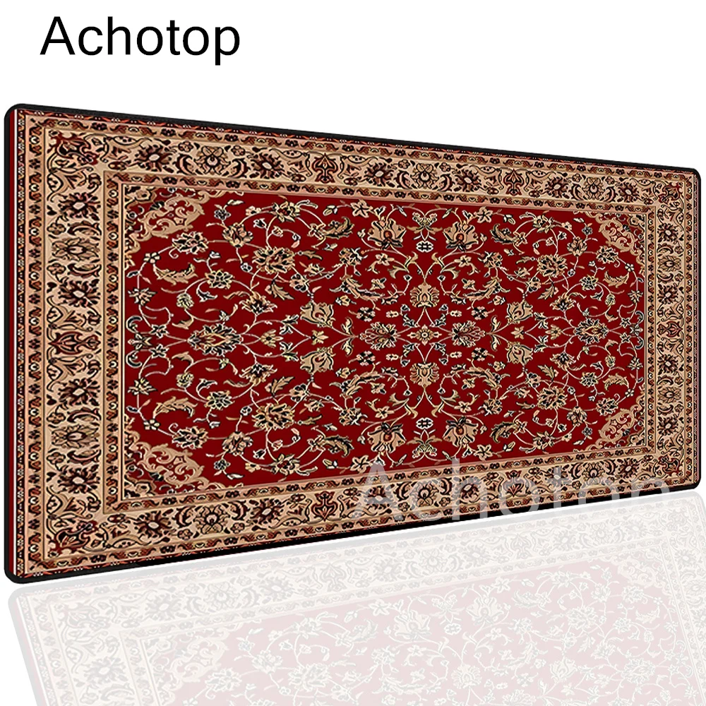 Persian Carpet Mysterious Retro Mouse Pad Pc Gamer Mousepad Rubber Mouse Mat Gaming Speed Keyboard Pads Office Rubber Desk Mat