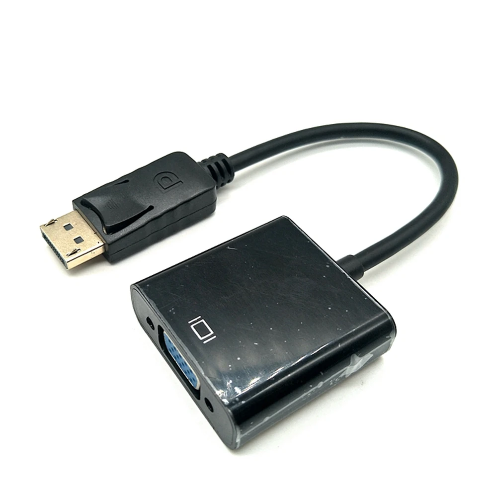 DP to VGA cable adapter interface converter display port to VGA connector computer graphics card, laptop, computer monitor, 1080