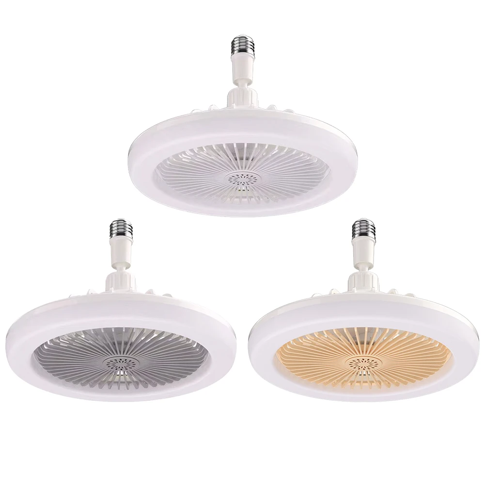 30W E27 Electric Fan Lamp 360 Rotating Aromatherapy Fan Lamp Remote Control LED Light Aromatherapy Fan Dimmable for Home Kitchen