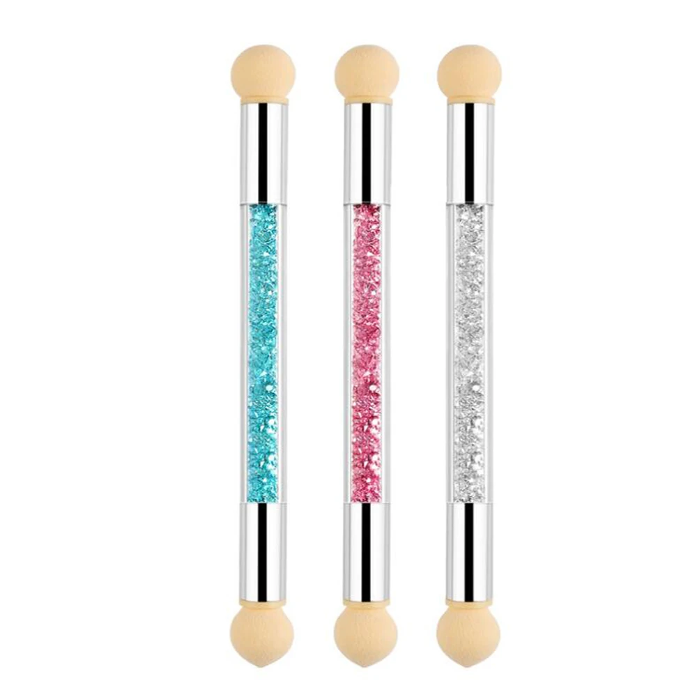 Manicure Smudge Gradient Pen Nail Dyeing Pen Sponge with dual replaceable Heads Beauty Nail Tools Painting