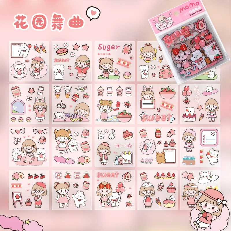 Autocollant DIY Diary Sticker Deco 40PCS / Set DIY Diary Sticker Handbook Decoration Label Scrapbooking Accessoires A Our Bright System Manuel Dans (#12