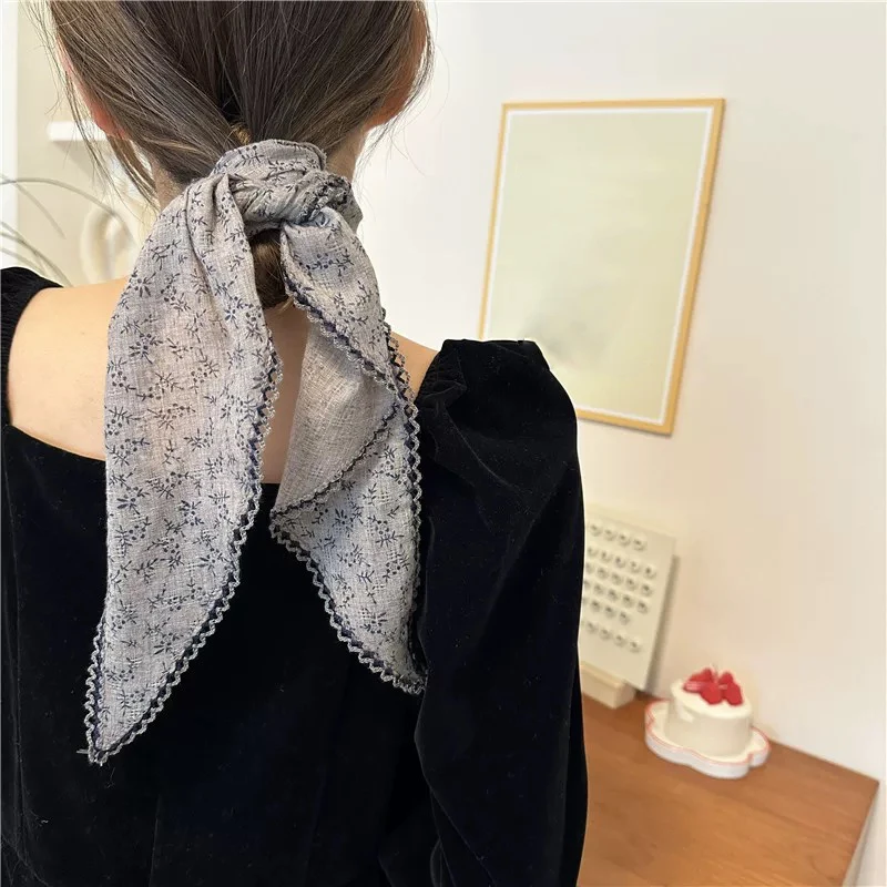 Summer Thin Hair Bands Turban Scarf Women Printing Bandana Retro Photo Styling Beach Headwear Hair Accessories Hawaii Headwarps