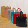New Solid Color Non-woven Fabric Shopping Bag Reusable Practical Gift Packing Bag Birthday Party Shoe Bag 3