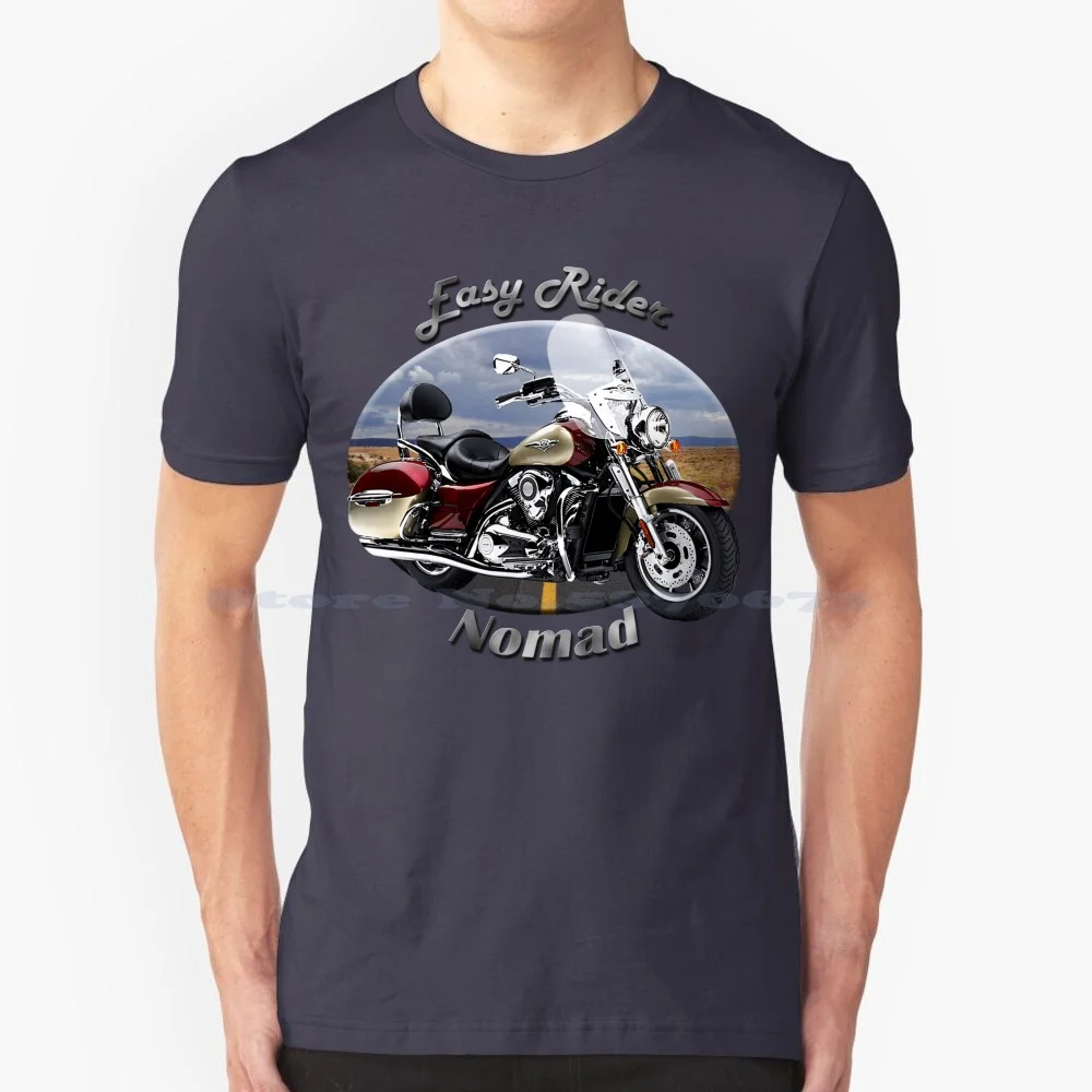 Nomad Easy Rider T Shirt 100% Cotone Tee Nomad Vulcan 1700 Moto Chopper Street Bike Touring Cruiser Moto