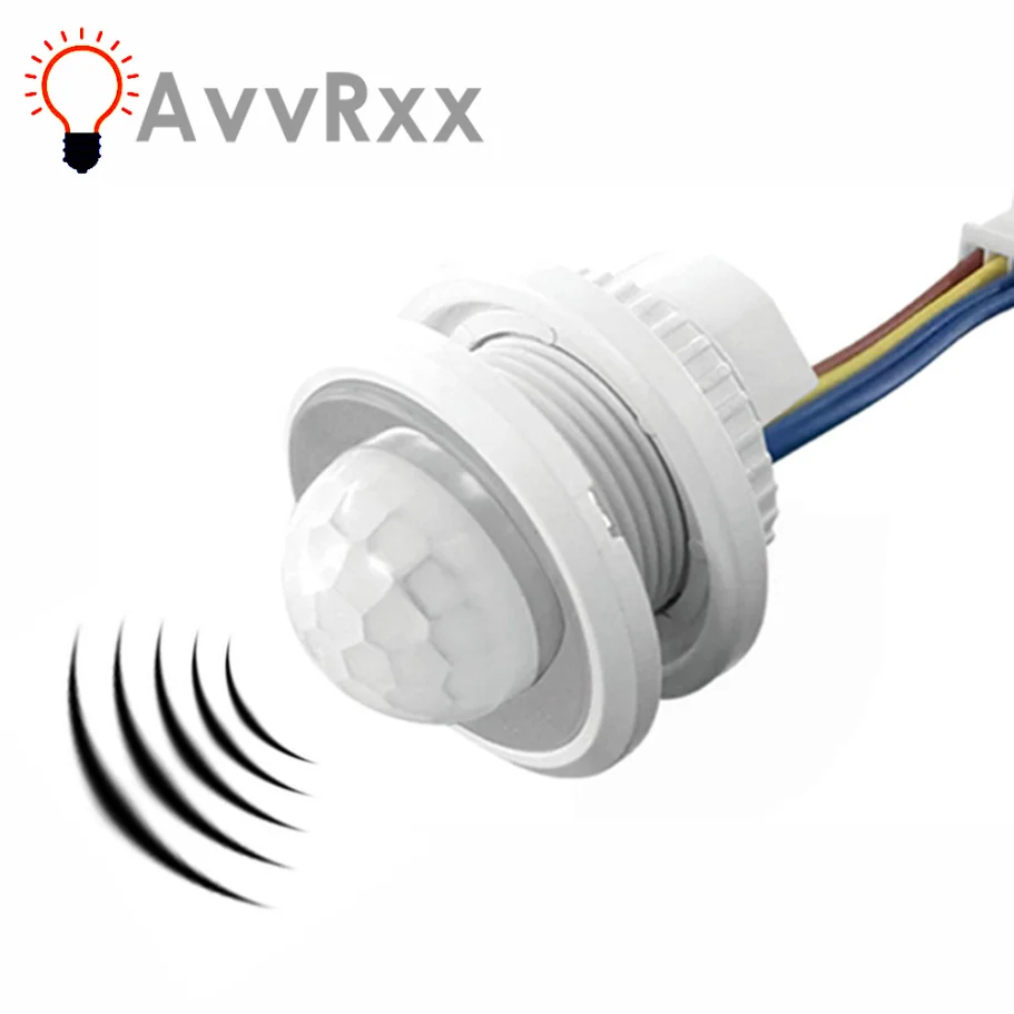 AvvRxx Indoor Outdoor PIR Smart Switch Detection 110V 220V Infrared Light Motion Sensor Auto Detector Switch Time Mode Adjust motion sensor pir motion sensor pir sensor switch motion sensor switch