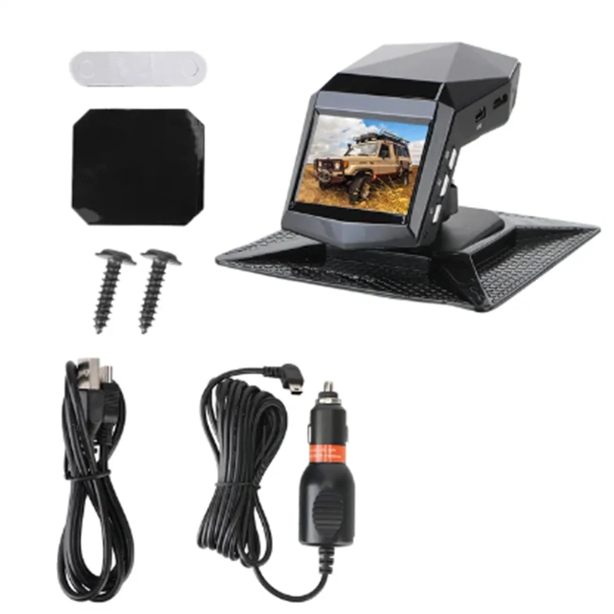New Car Dash Video Recorder Rear View Monitor DashCam 2Inch Screen 1080P Wide Angle(A)