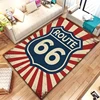 Route 66 Carpet for Living Room Home Decorations Hallway Balcony Long Rugs Motorcycle Anti-slip Floor Mat Bedroom Bedside Mat 3
