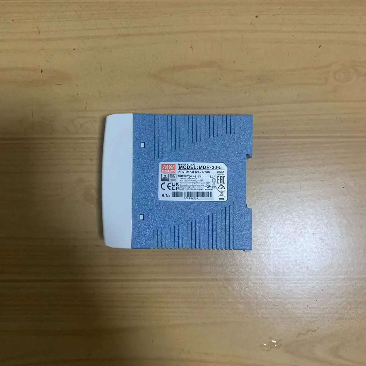 MEAN WELL MDR-20 시리즈 MDR-20-5 MDR-20-12 MDR-20-15 MDR-20-24 레일 타입 스위칭 전원 공급 장치, 얇은 플라스틱, 20W, 5V, 12V, 15V, 24V