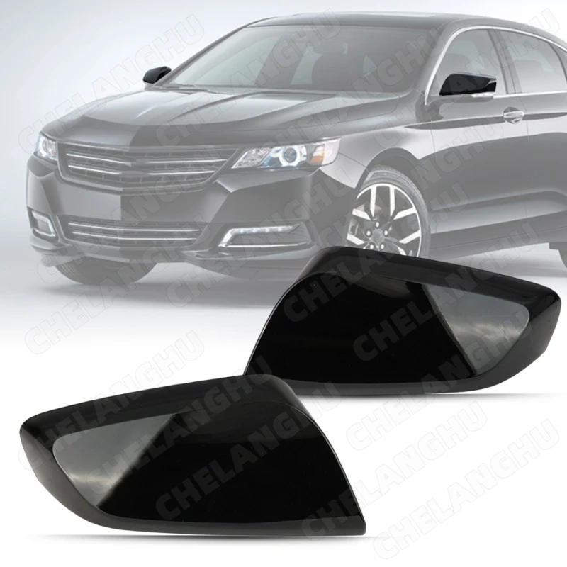 Chevrolet Impala 용 검정색 페인트 또는 전기 도금 반전 미러 하우징 2014 2015 2016 2017 2018 2019 2020 미러 커버