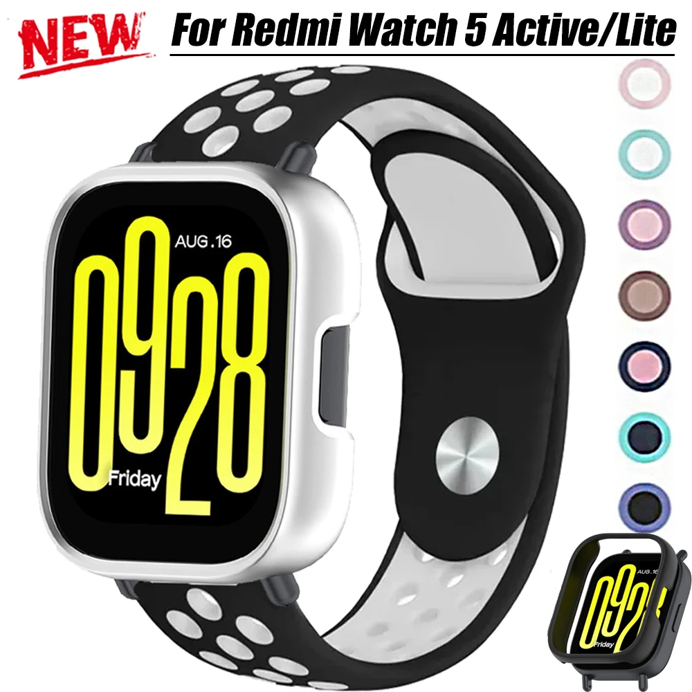 Silicone Sport Bracelet with Hollow Out Design - Universal Smartwatch Strap Accessories