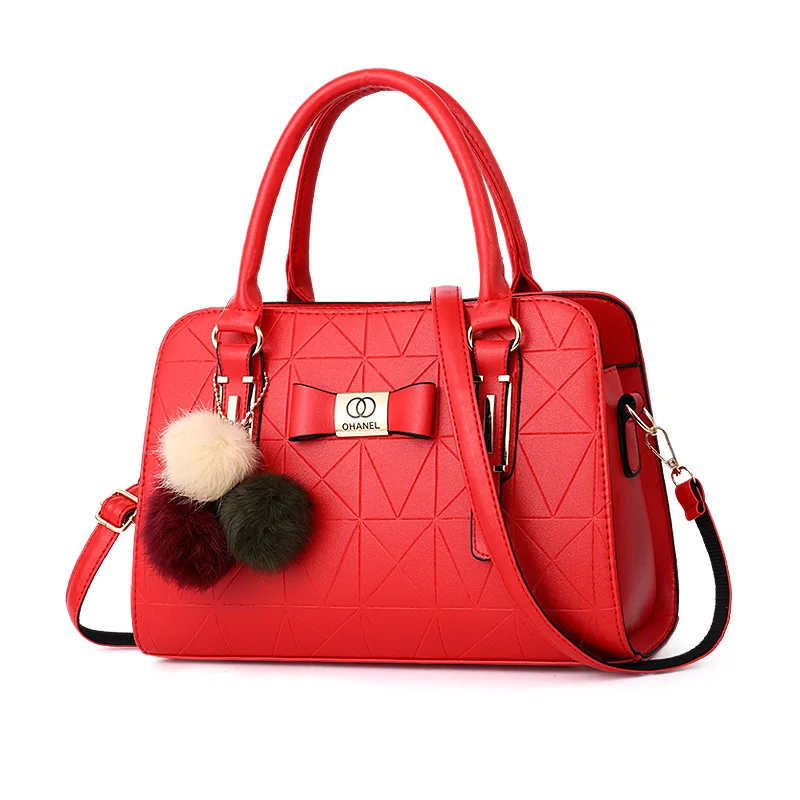 حقيبة كتف نسائية ذات سعة كبيرة، بتصميم كلاسيكي وعص...