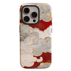 Auspicious Clouds Shockproof Bumper Phone Case with 2 - in - 1 Film Shell Design - OnePlus Ace 2 (Jing011)