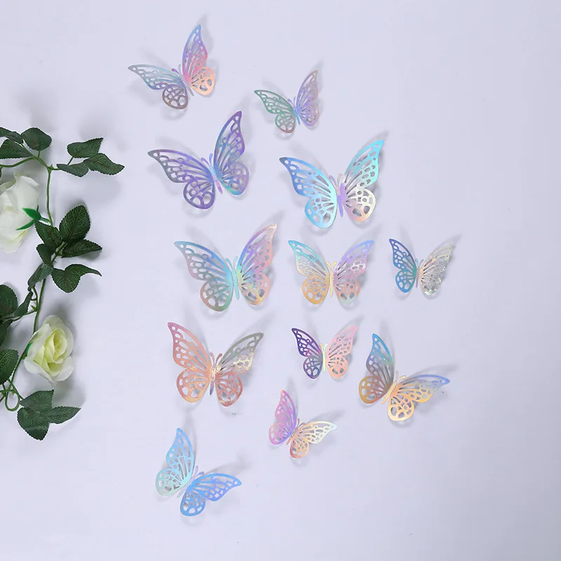 Butterfly Cake Toppers - Assorted Colors for Celebrations and DIY Decor