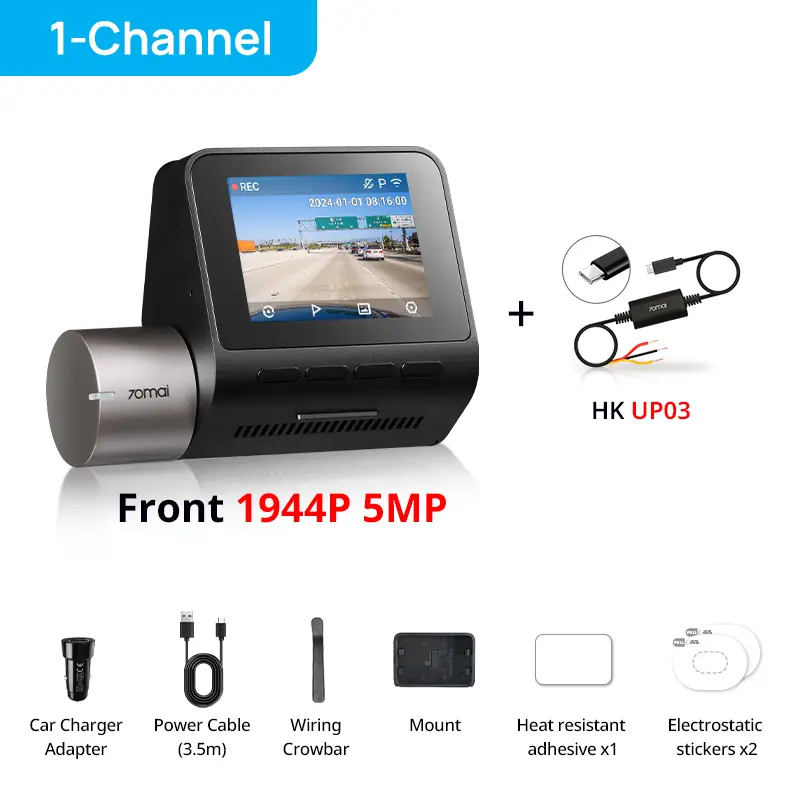 70mai Dash Cam A510 1944P HDR GPS ADAS 4G Connectivity 70mai 4G Front Cam A510 Car DVR 24H Parking Support Rear Cam - Image 8