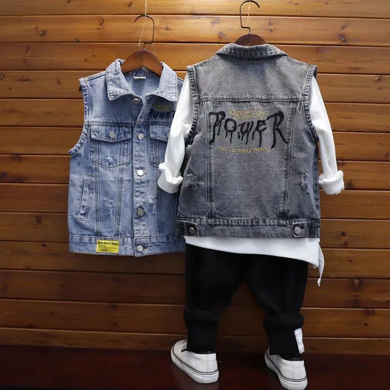 Kids Vest Cool Jackets Waistcoat Fall Clothes For Teenage Boys kids vest