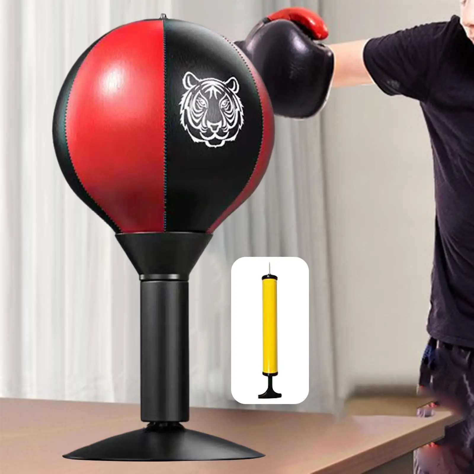 Desktop Punching Bag Fitness Workout with Air Pump Desktop Boxing Punch Ball