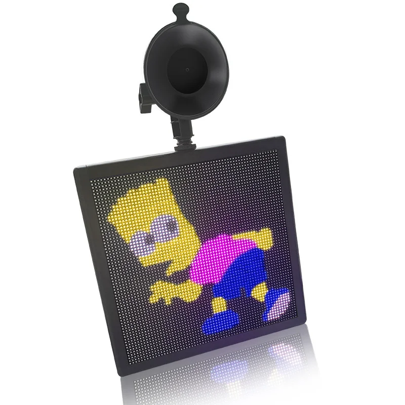 P464X64CarWindowLightEmotionScreenSignBoardWIFIAPPControl