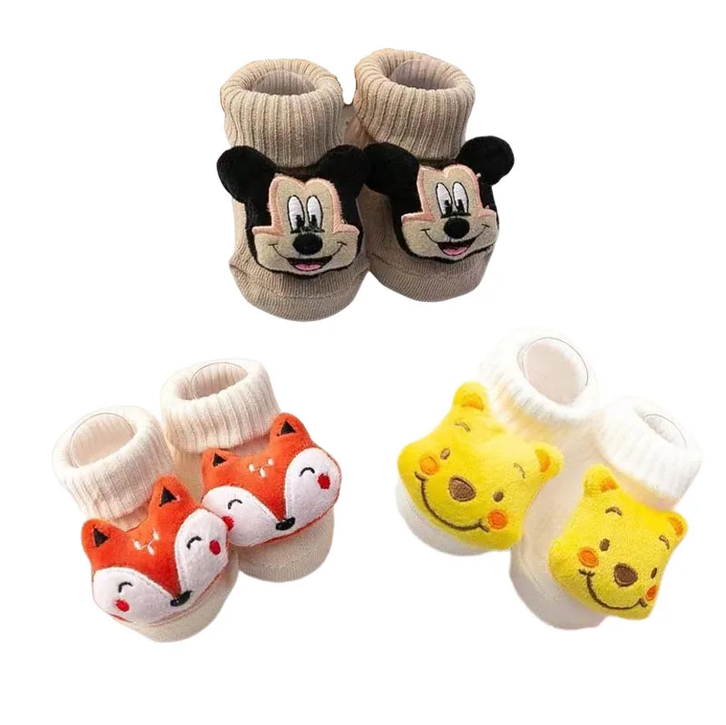 CuteWinniethePoohBabyBoySocksCottonBabySocksRubberAntiSlip