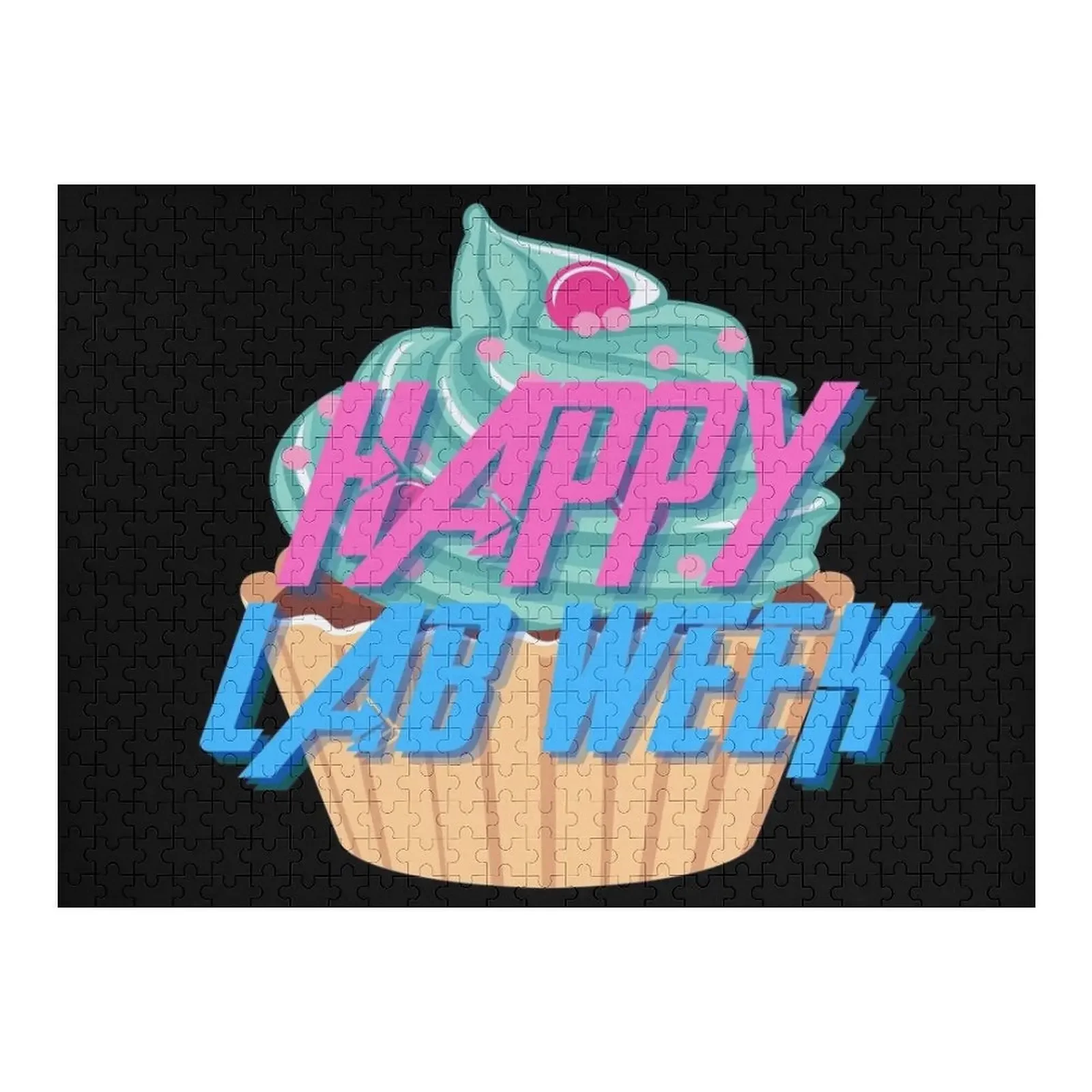 HAPPY LAB WEEK CUPCAKE MEDICAL LABORATORY SCIENTIST Jigsaw Puzzle Anime Wooden Decor Paintings Wooden Animal Puzzle