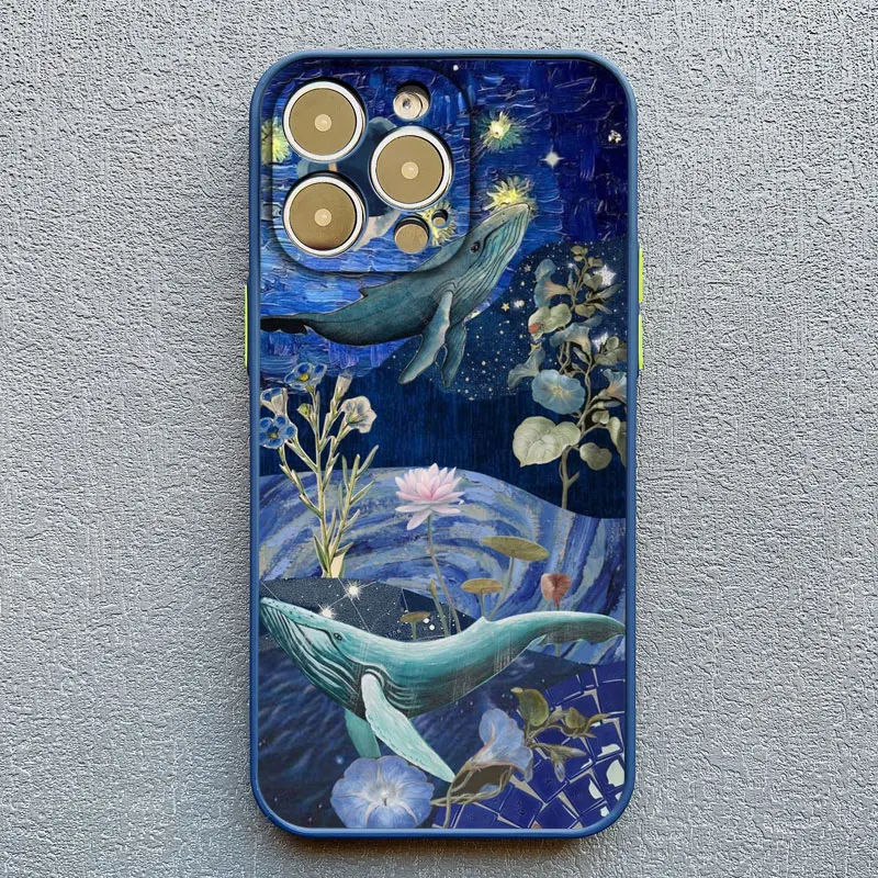 Cosmic Whale Shark Swimming Phone Case Cover