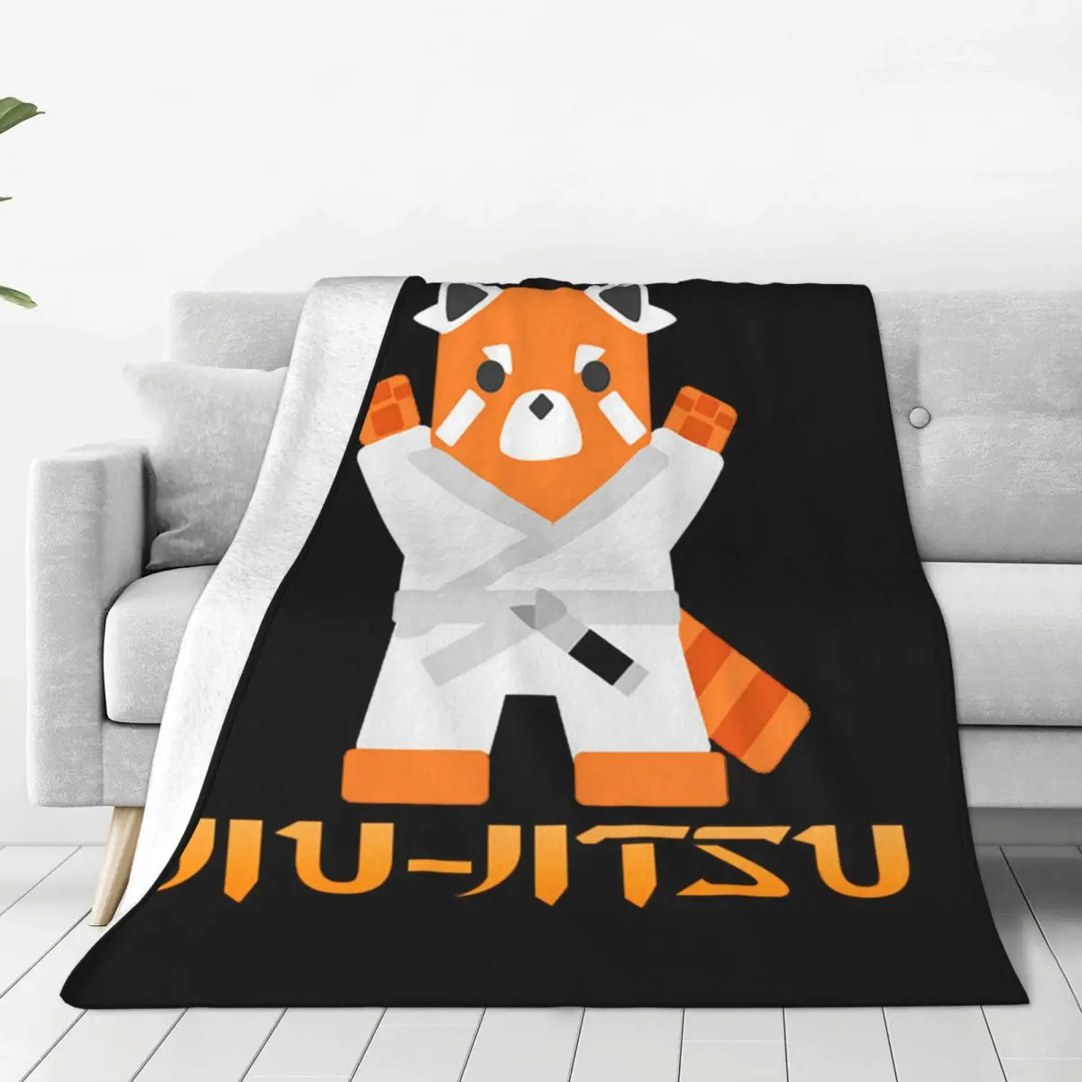 

Jiu Jitsu красная кошка белый ремень Одеяло шерстяное покрывало для кровати диван индивидуальное мягкое теплое покрывало