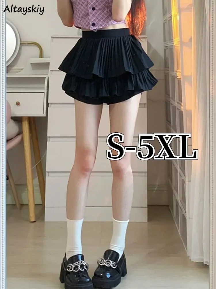 

Ball Gown Mini Skirts Women Hotsweet Ruffles High Waist Korean Fashion Summer Faldas Sexy Ins College Girls Temperament Princess