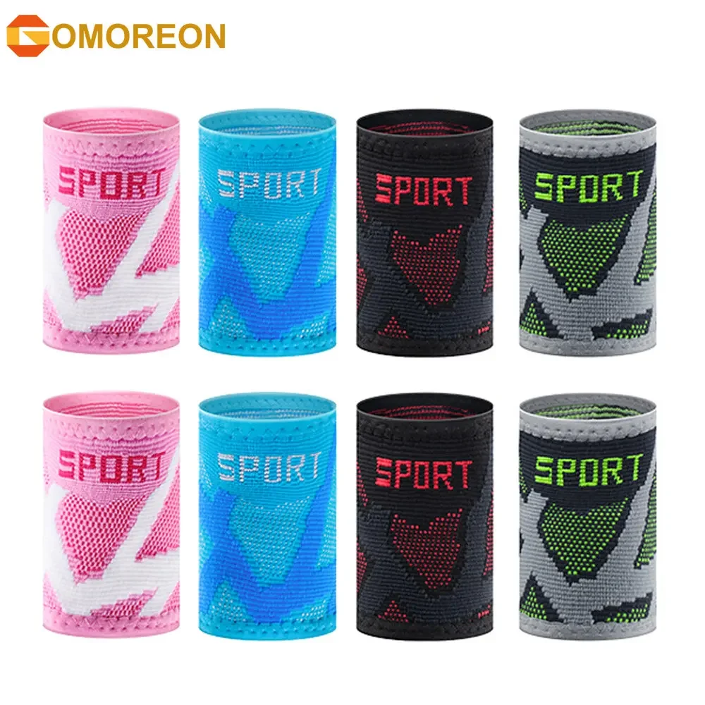 

GOMOREON 2Pcs Wrist Support Nylon Knitting Wrist Protection Compression Band Breathable Outdoor Sports Wristbands Bracers