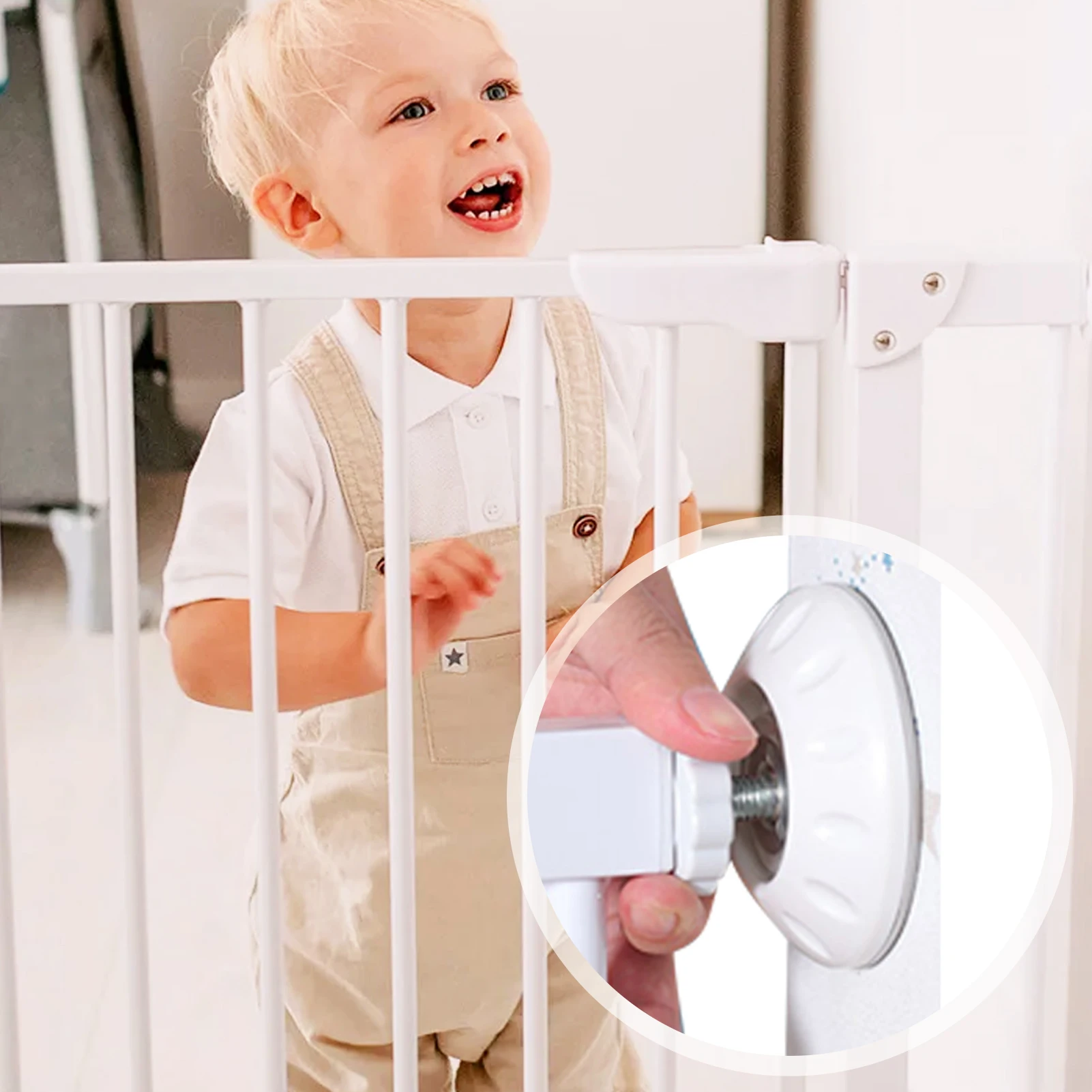 4pcs Baby Gate Wall Protector Pressure Door Wall Protectors Furniture Protective Tool Anti-slip Hardware Mount Extender