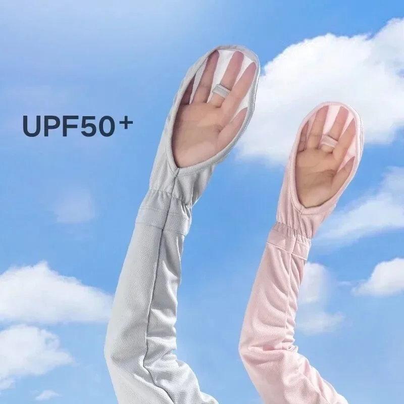 Ice Silk Gloves Women Driving Sunscreen Sleeves Loose Breathable Arm Protectors Uv Outdoor Horseshoe Sleeve fingerless gloves sunscreen gloves ice sleeve gloves ice arm sleeves arm sleeves