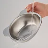 304 Stainless Steel Raised Cat Bowl with 15° Elevated Tilted Design Neck Guard Shatterproof Anti-Slip Healthy Feeding Pet Bowl