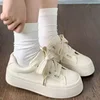Casual Canvas Sneakers Thick Bottom Versatile White Shoes Spring Autumn Commute Breathable Sports Women's Footwear