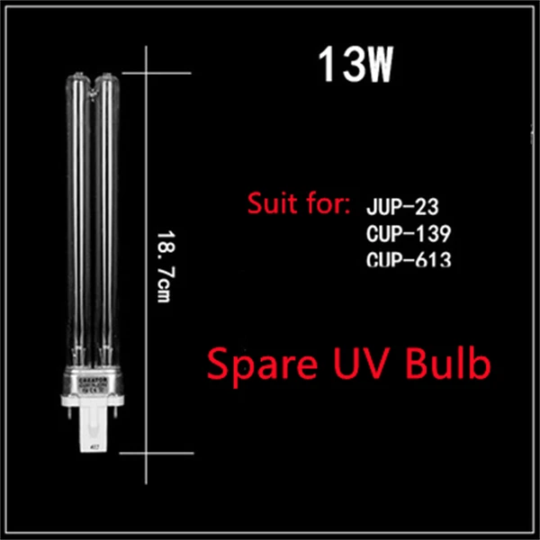 Replacement Spare 13W UV Lamp Light Bulb Part Fit for SunSun JUP-23,CUP-139,CUP-613 13 Watt UV Aquarium Submersible Pump