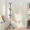 Clothes and Hats Rack Floor To Floor Bedroom Coat Hook Bedroom Vertical Tree Branch Shape Holder Hat Scarf Handbag Storage Hange 1
