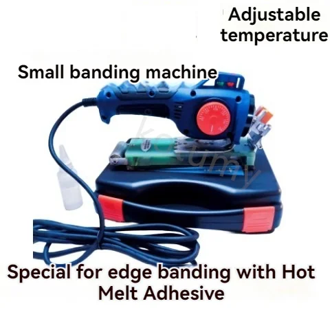 Small Woodworking Household Edge Banding Machine Adjustable Temperature Wood PVC Edge Bander
