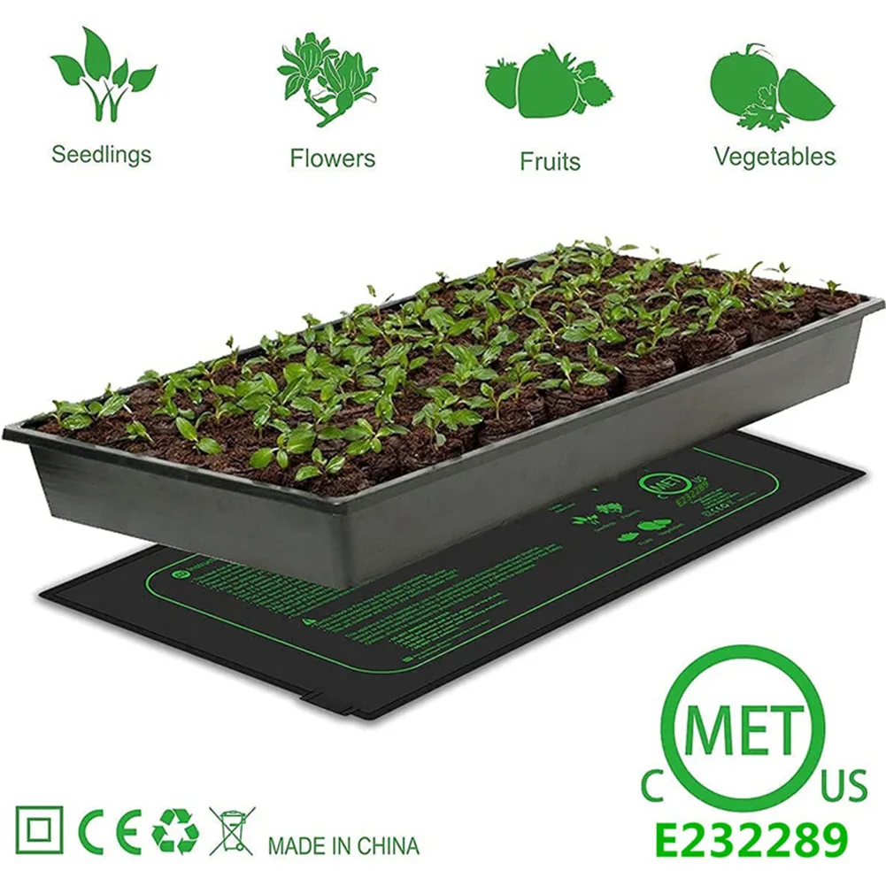 Seedling Heat Mat Waterproof Warm Hydroponic Heating Pad 7W Germination Heating Pad Anti-corrosion for Indoor Plants Germination seedling heat mat