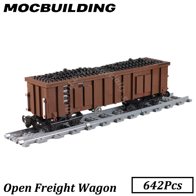 

Freight Wagon Trains Model Railway Accessories Display MOC Building Blocks Bricks Children Gift Christmas Present