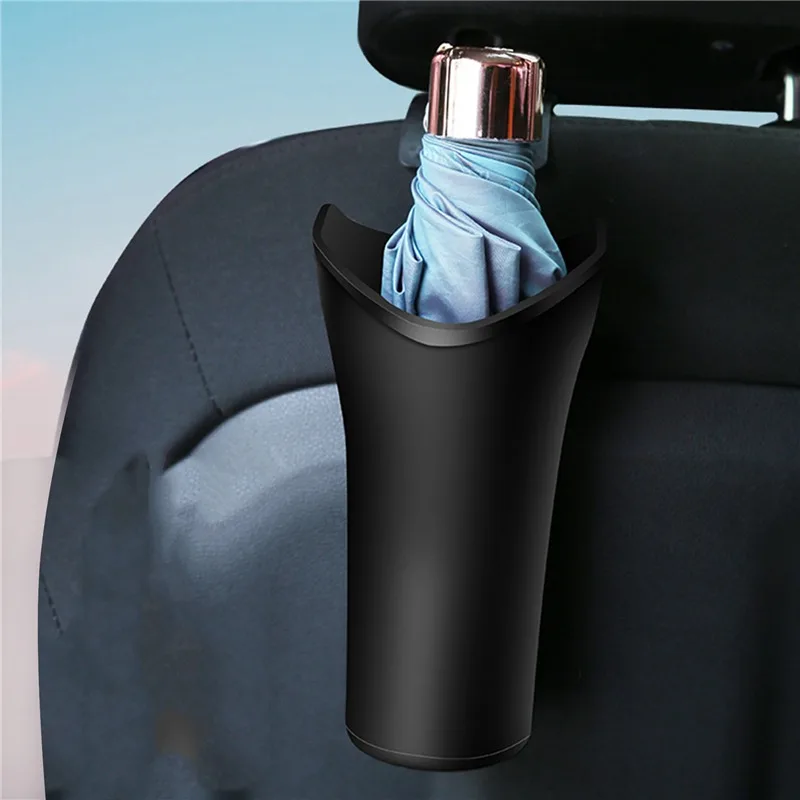 Car Umbrella Storage Bucket Waterproof Black Cars Built In Garbage Can Suspended Rear Cleaning Door Umbrellas Organize Supplies