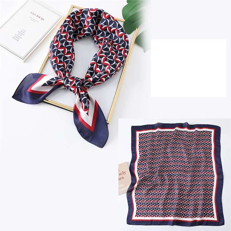 Fashion Scarf Women's New Style Small Square Scarf 70cm Versatile Decorative Neck Scarf Protect Cervical Neck Scarf_voghion.com