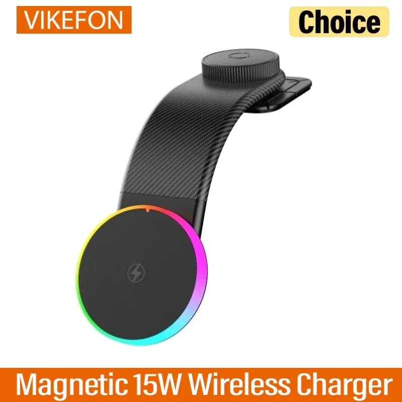 Car Charger Wireless Self-adhesive For iPhone Samsung Xiaomi