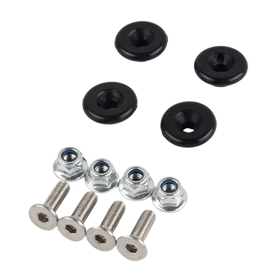 4set/12pc Universal Motorcycle Rear Luggage Case Bushing Pad