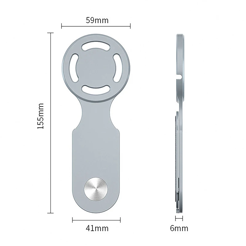 마그네틱 노트북 스크린 휴대폰 거치대, Magsafe ForiPhone 15 14, 조절 가능한 접이식 지지대, 사이드 마운트 스탠드, 디스플레이 브래킷