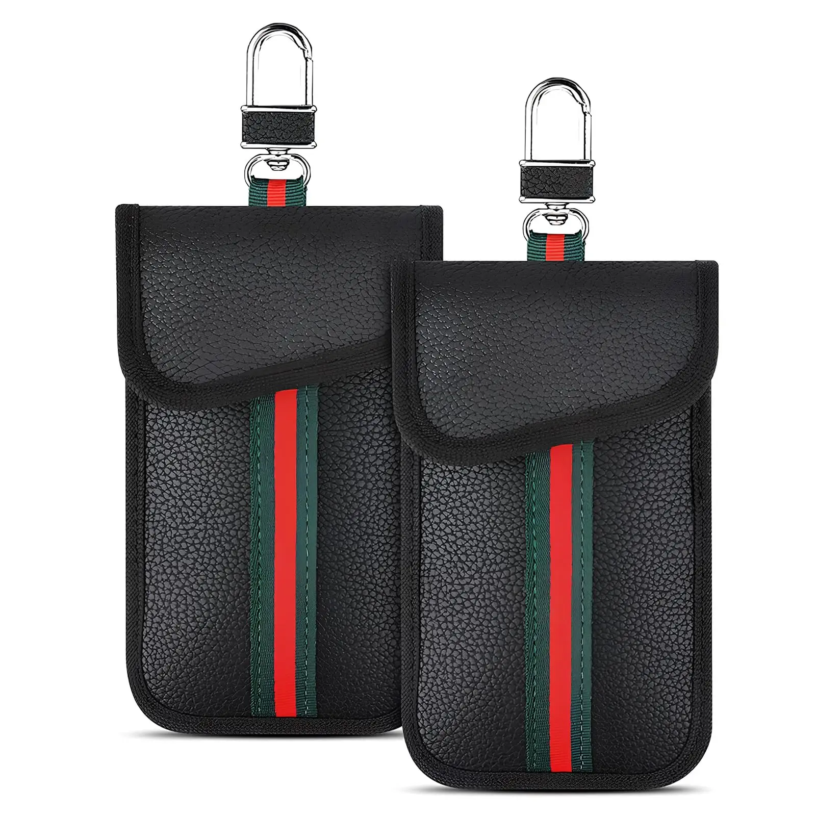 자동차 키용 패러데이 파우치 2팩 ? 15x9cm RFID 신호 차단 가방, 도난 ..