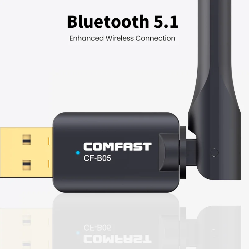 Adattatore Bluetooth 5.1 USB Per PC - Chiavetta Per Cuffie, Mouse, Tastiera, Compatibile Windows 7/8/10/11