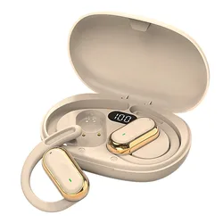 Wireless Waterproof Bluetooth Earphones with Noise Cancelling Mic and Deep Bass (Skin Color)