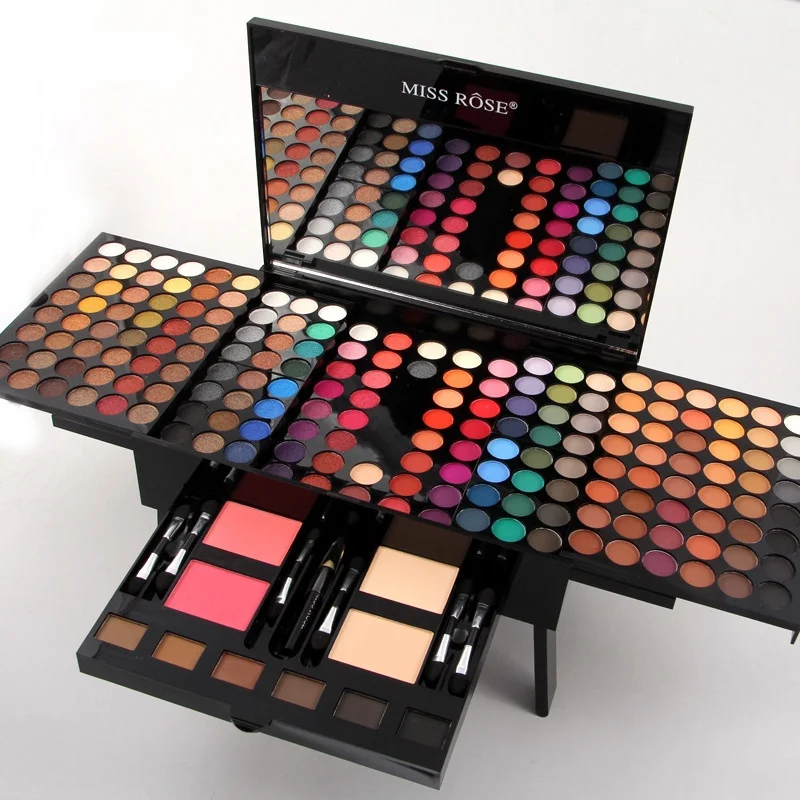 180 Colors Makeup Palette Eyeshadow Powder Blush Lip Stick Cosmetics Kit Eye Primer Luminous Eye shadow Palette Make Up Set eye makeup set makeup set makeup kit