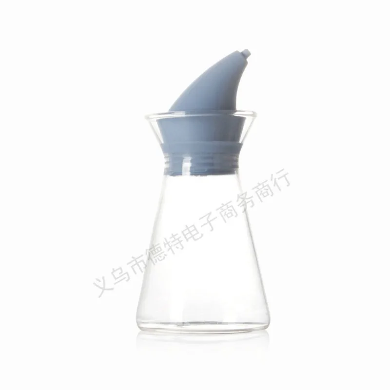 Seasoning Jars Oil Pot Lead-free glass matching bottle transparent glass liquid seasoning bottle oil vinegar pot 180ML