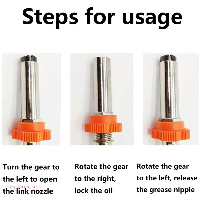 Heavy Duty Self Locking Quick Connector Grease Guns Coupler Compatible for Efficient Grease Application Smooth Operation
