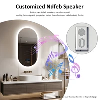 LUVODI Lighted Bluetooth Bathroom Mirror Led Backlit Illuminate Vanity Mirror with Time Date Display Anti-fog - Image 3